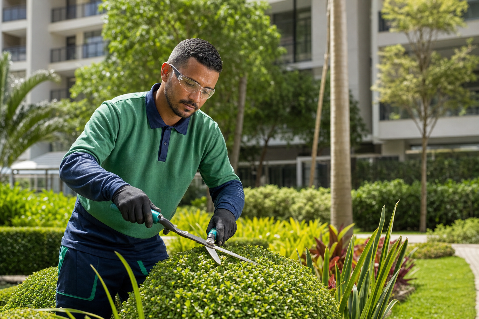 Profissional representando o serviço de Jardinagem da Viva Bem